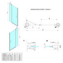 Douchedeur Met Vast Deel Loro 6mm Antikalk Veiligheidsglas (90-120cm)