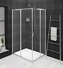 Sigma Simply Douchescherm Hoekinstap 120x110x190 Cm Met Schuifdeur Chroom