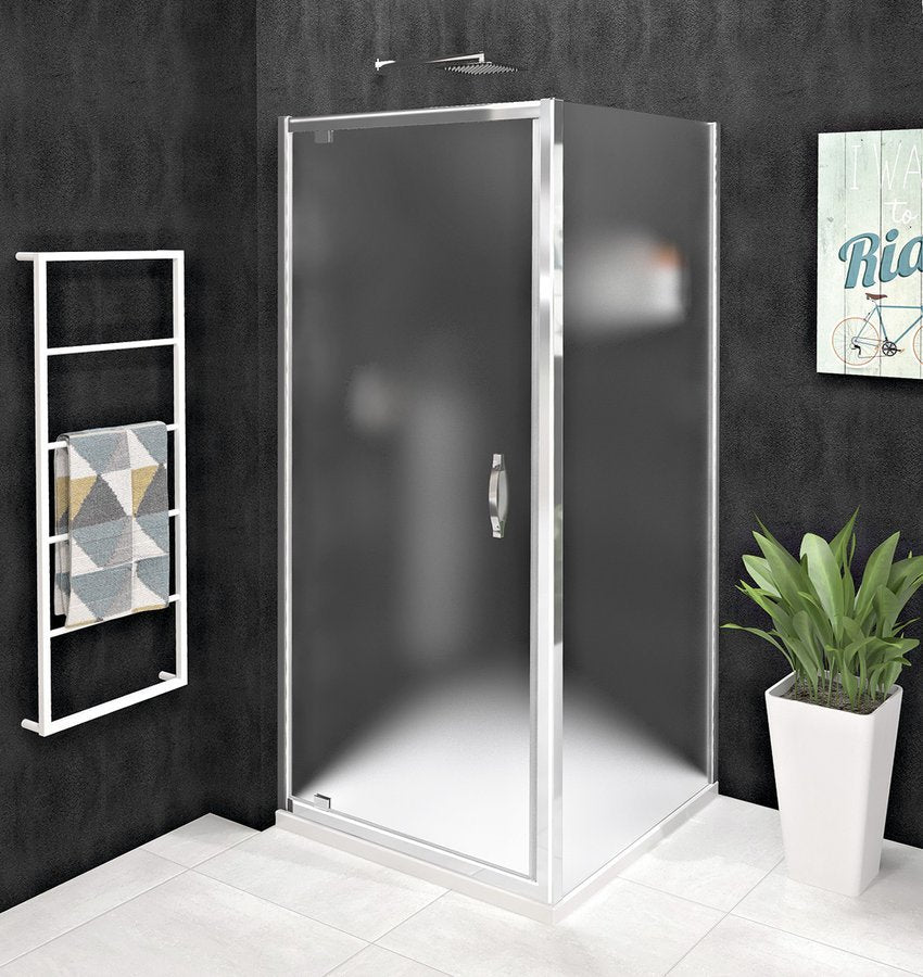 Douchecabine Sigma met Draaideur 800x700mm L/R Mat Glas