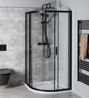 Douchecabine Gelco Simply Black 1000x1000mm Kwartrond