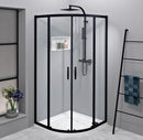 Sigma Simply Black Douchecabine Hoekinstap 120x110x190 Cm Met Schuifdeur Mat Zwart