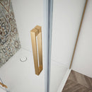 Trinity Mat Goud Douchecabine Hoekinstap Mat Glas 80 X 100 Cm