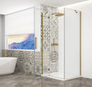 Trinity Mat Goud Douchecabine Hoekinstap Helder Glas 110 X 80 Cm