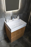 Mineraalmarmer meubel wastafel 58x44x11 Godiva wit