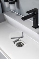 Mineraalmarmer meubel wastafel 83x44x11 Godiva wit