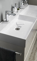 Mineraalmarmer meubel wastafel dubbele wasbak Godiva 120cm