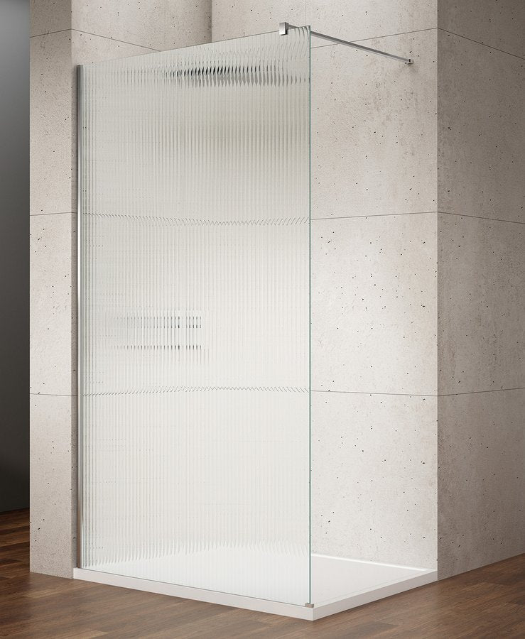 Douchewand Vario Chroom Profiel Nordic Glas 100x200 Cm