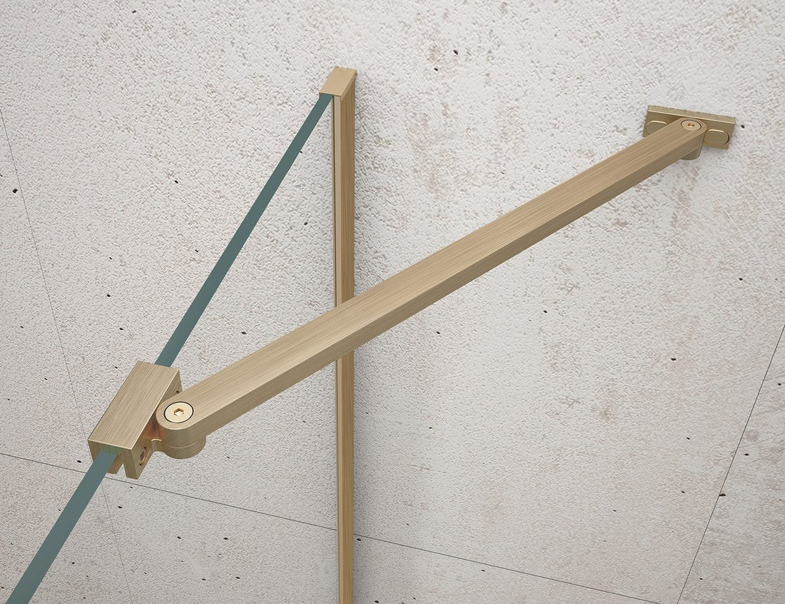 VARIO Shower Inloopdouche Hoek Stabilisator 650mm Mat Goud