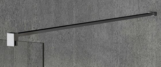 VARIO Muur Stabilisatiestang 140cm Chroom (inkortbaar)