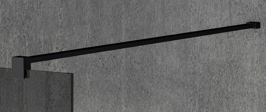 VARIO Muur Stabilisatiestang 140cm Mat Zwart 140cm (inkortbaar)