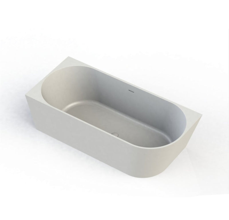 Ligbad Arcqua Pinto Back To Wall Hoekbad Glans Wit