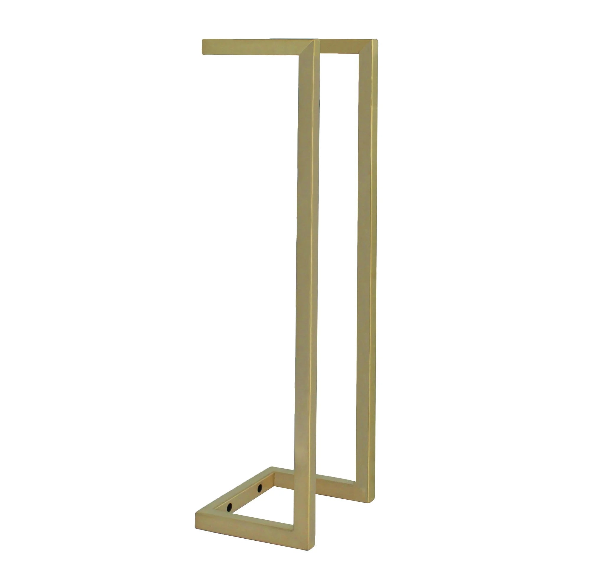 Luzi Handdoekhouder staal Geborsteld Goud 60x15x15cm
