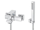 Douchemengkraan met inbouw en handdouche Quadro chroom