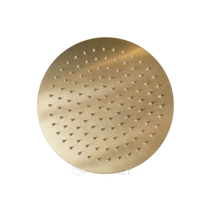 Luzi Hoofddouchekop ultra thin Goud Geborsteld rond 25 cm
