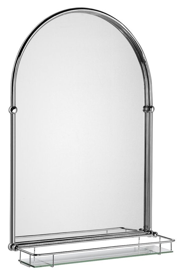 Tiga Spiegel Met Planchet Van Messing 48 X 67 Cm Chroom