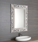 Scule & Samblung Rechthoekige Spiegel In Massief Houten Frame 70 X 100 Cm Wit
