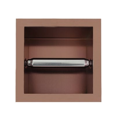 Luzi Inbouw Rolhouder - Brons