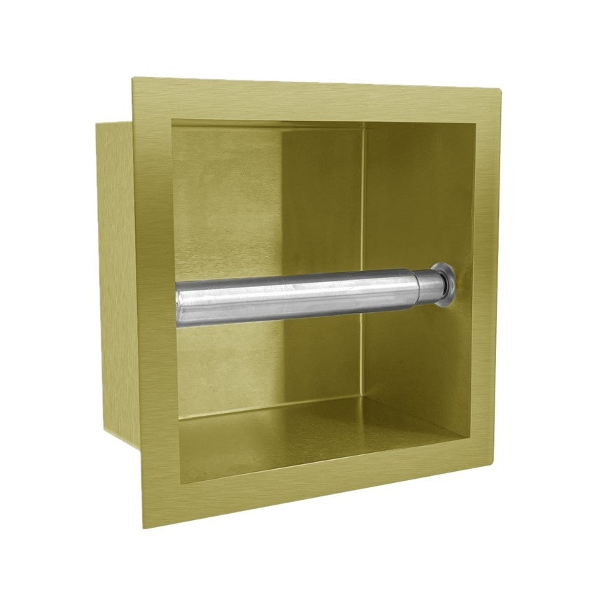 Luzi Inbouw Rolhouder Goud Geborsteld