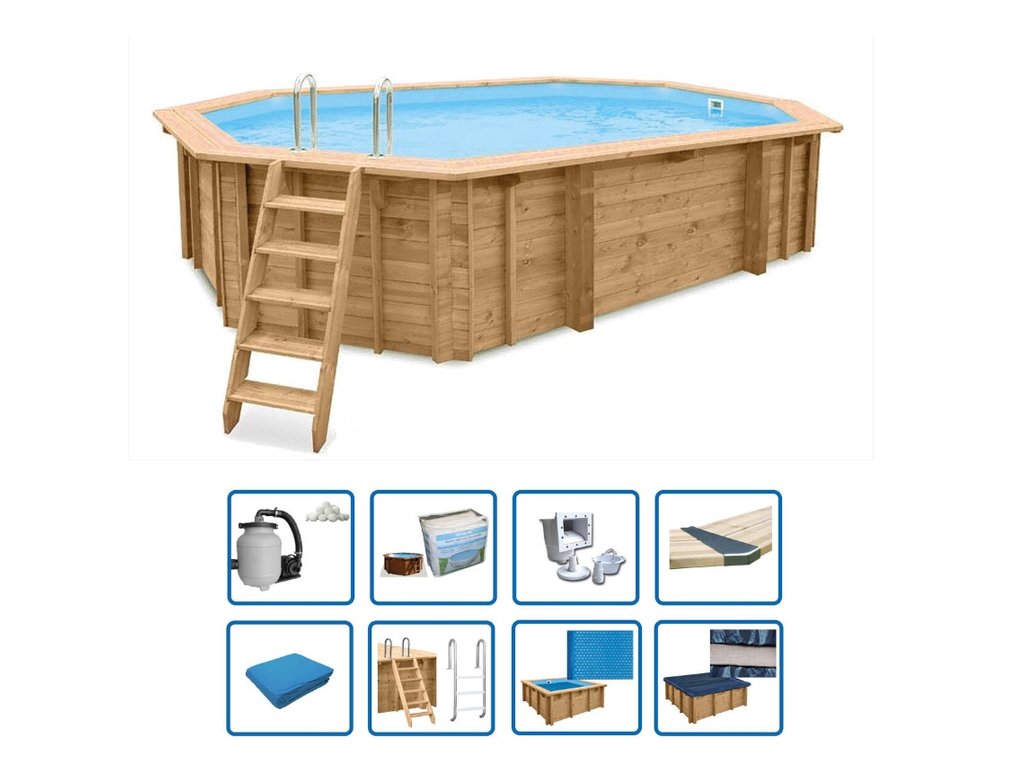 Interline Bali ovaal 640 x 400 x 138 cm DeLuxe pakket