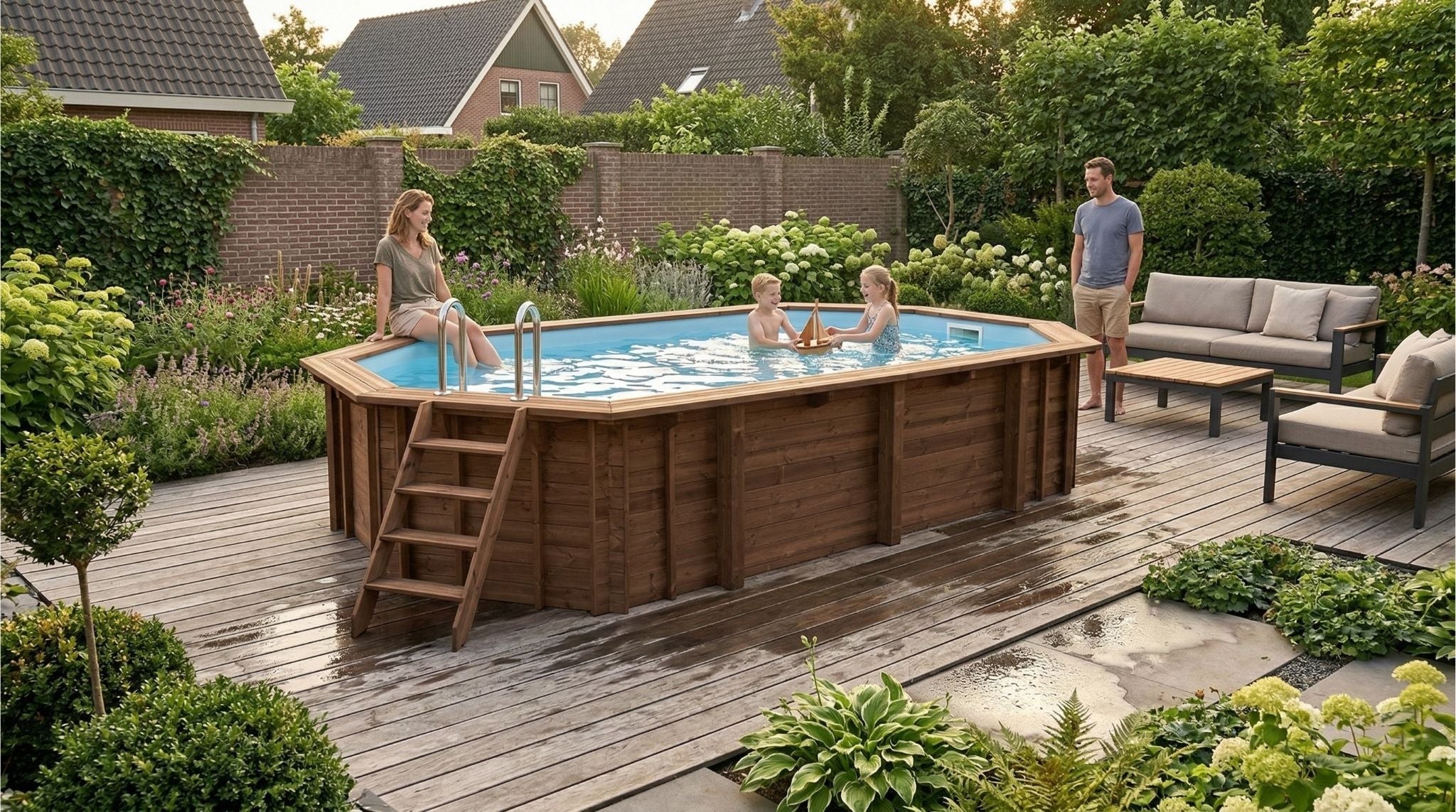 Interline Bali rechthoekig 790 x 400 x 138 cm sfeerbeeld