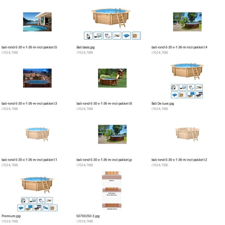 buitenbad Interline Bali Hout — productdetail