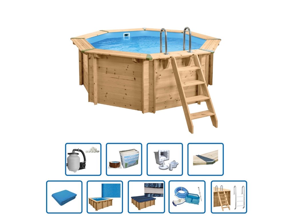 buitenbad Interline Bali Hout — productdetail