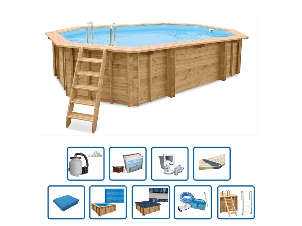 buitenbad Interline Bali Hout — productdetail