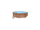 Interline Bali rond 440 x 136 cm houten zwembad met water
