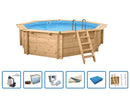 Interline Bali Rond 6,55 x 1,36 m Houten Zwembad