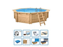 Interline Bali Rond 6,55 x 1,36 m Houten Zwembad