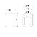 Toiletzitting Bene Quick Release, Softclose, Wit