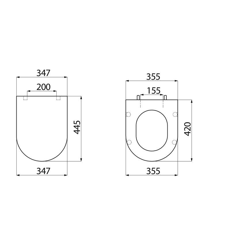 Complete Wandtoilet Inbouwset Mat Zwart WC Paula Schwab