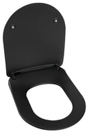 Toiletzitting Paula Slim Soft Close Softclose, Zwart