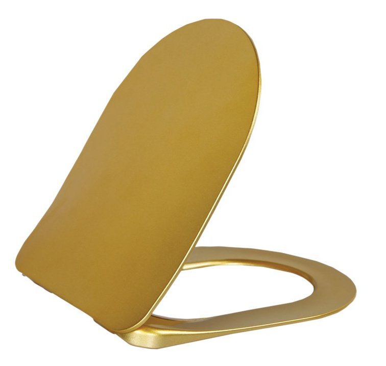 Toiletzitting Paula Slim Soft Close Goud