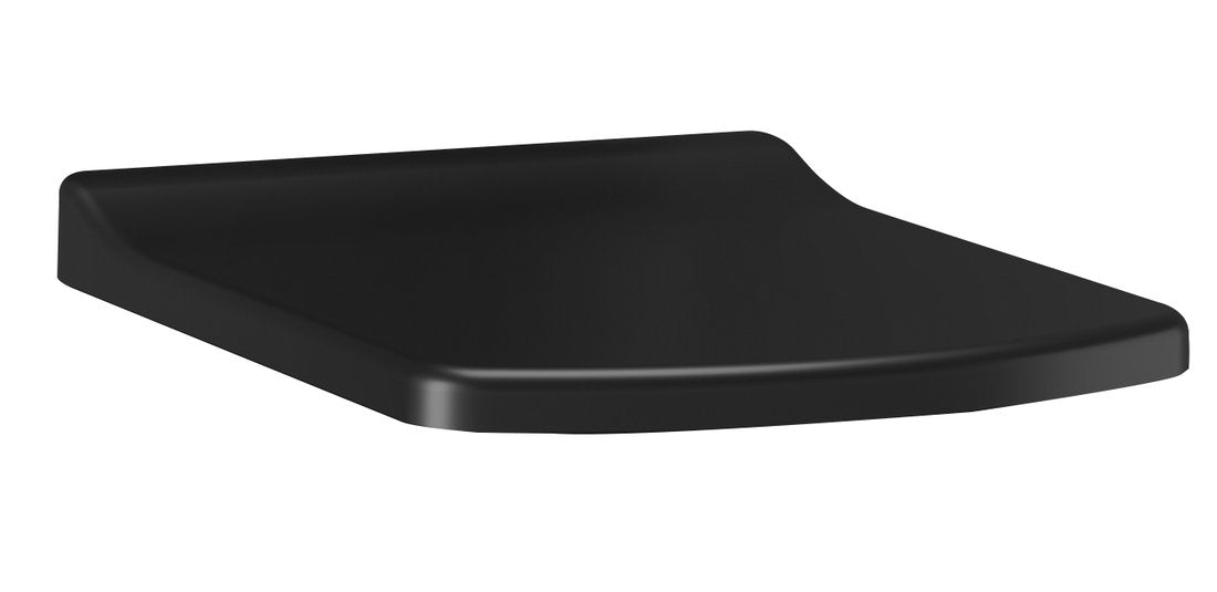 Toiletzitting Lara Slim Soft Close Softclose, Zwart