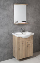 Korin Spiegel Met LED Verlichting 50x70 Cm Oak Platin