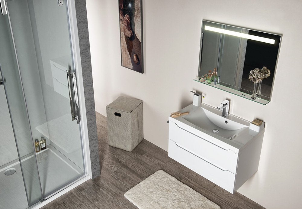 Wave Badkamer Meubelset 80x48 cm Wit