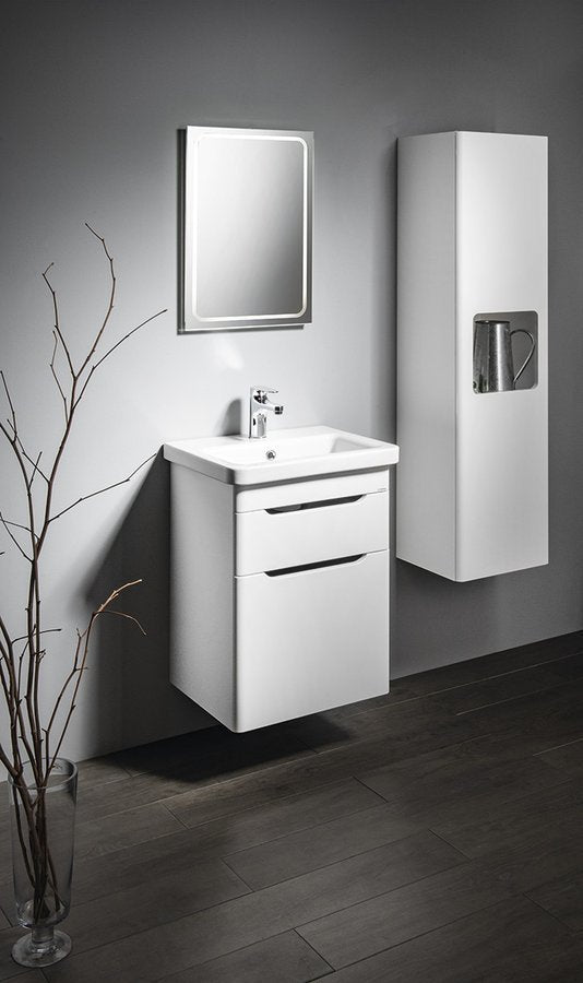 Ella Badkamer Meubelset 50x40 cm Wit Met 2 Lades