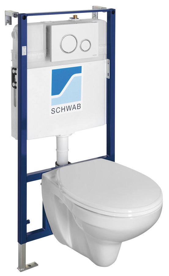 TAURUS Wandtoilet Complete WC inbouwset Schwab