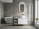 Sapho Topblad 110x50 Cm Solid Surface Zwart