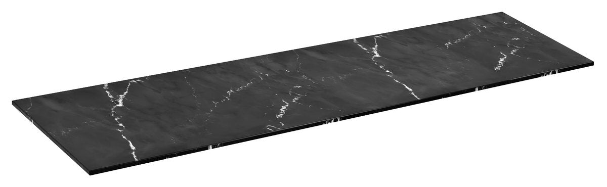 Sapho Topblad 190x50 Cm Solid Surface Zwart