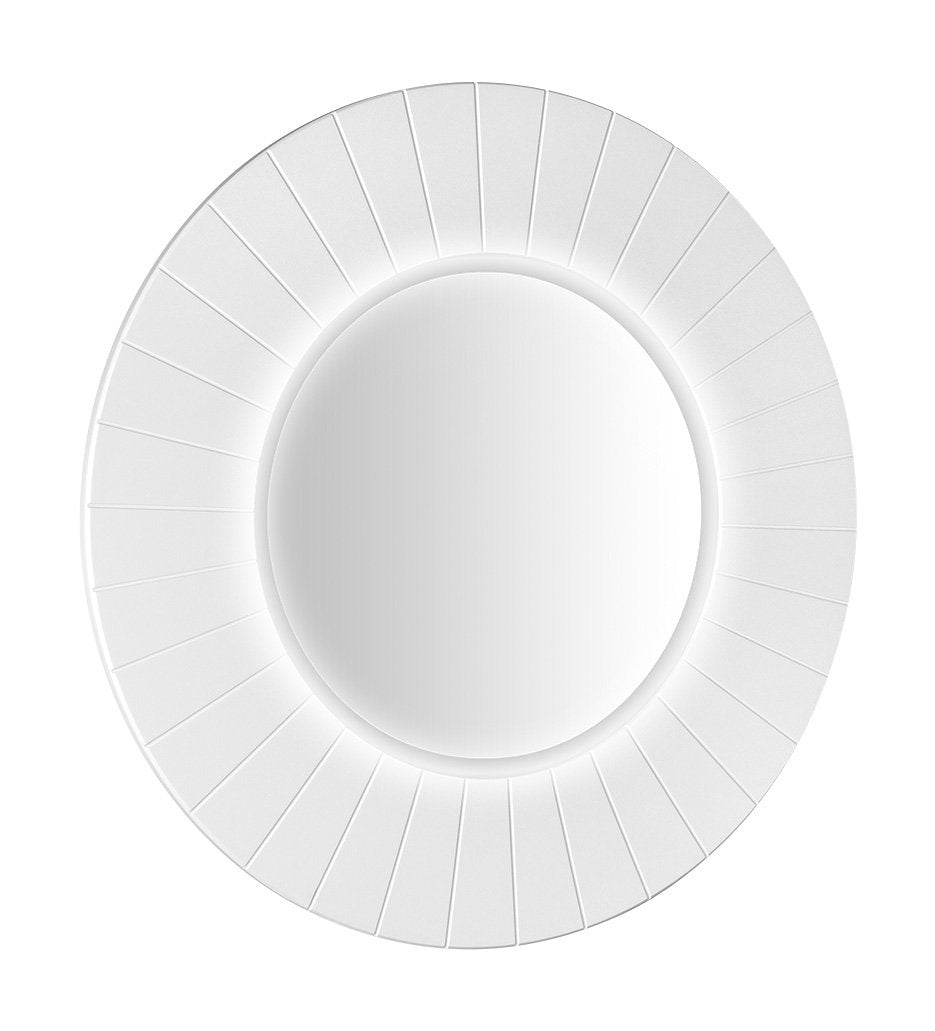 Badkamerspiegel Sapho Lumiro Ø 75 cm Mat Wit — met LED-verlichting