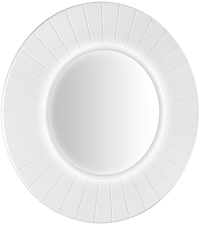 Badkamerspiegel Sapho Lumiro Ø 90 cm Mat Wit — met LED-verlichting