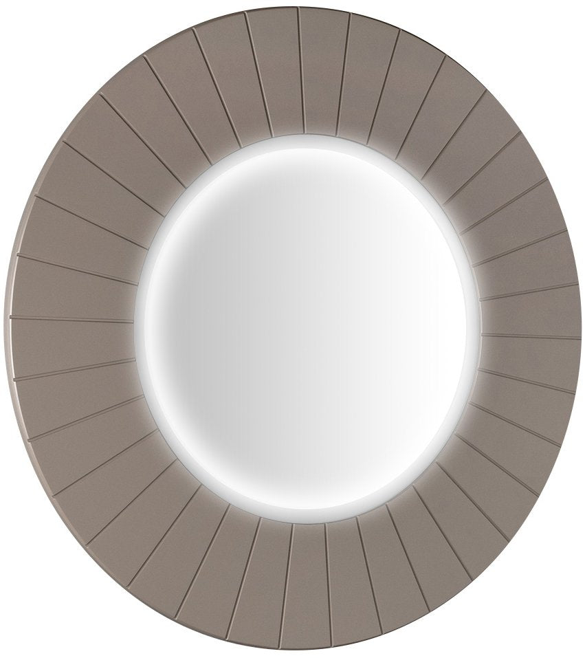 Badkamerspiegel Sapho Lumiro Agila Ø 90 cm Neutraal — met LED-verlichting