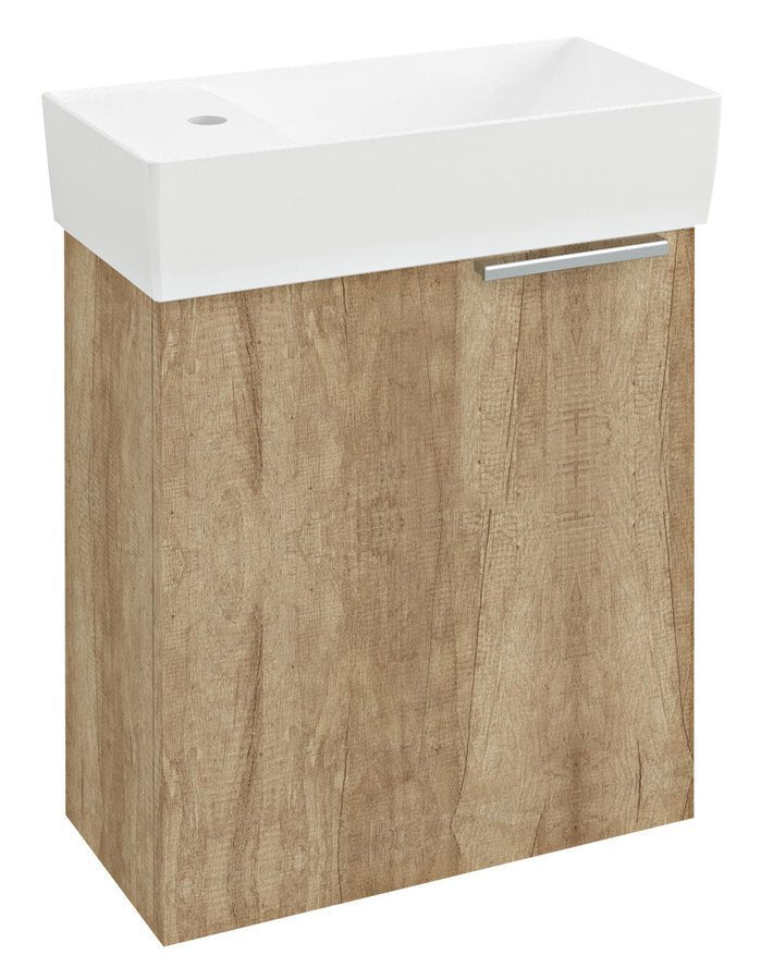 Latus IX Gelamineerd MDF Fonteinkastje 44x50x22 CM - Bruin - Sapho