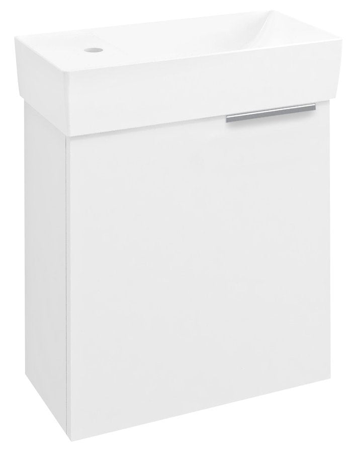 Latus IX Gelamineerd MDF Fonteinkastje 44x50x22 CM - Wit - Sapho