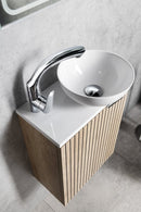 Fonteinkast LATUS X 39,4x22x50cm Alabama Eiken L/R Ribbelfront