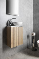 Fonteinkast LATUS X 39,4x22x50cm Alabama Eiken L/R Ribbelfront