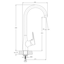 Keukenkraan met draaibare uitloop Aqualine Lotta chroom