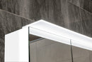 Linex Spiegelkast Met LED-Verlichting 80x70x15 Cm Zilver Eik